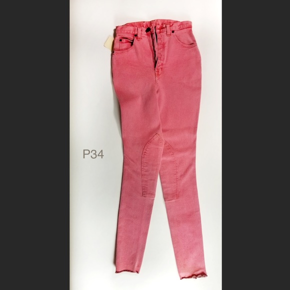 P34 HacTac Jeans pink riding pants 26" - Picture 1 of 3